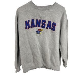 VTG Kansas University Jayhawks KU Sweatshirt Large Crewneck Team Edition Apparel